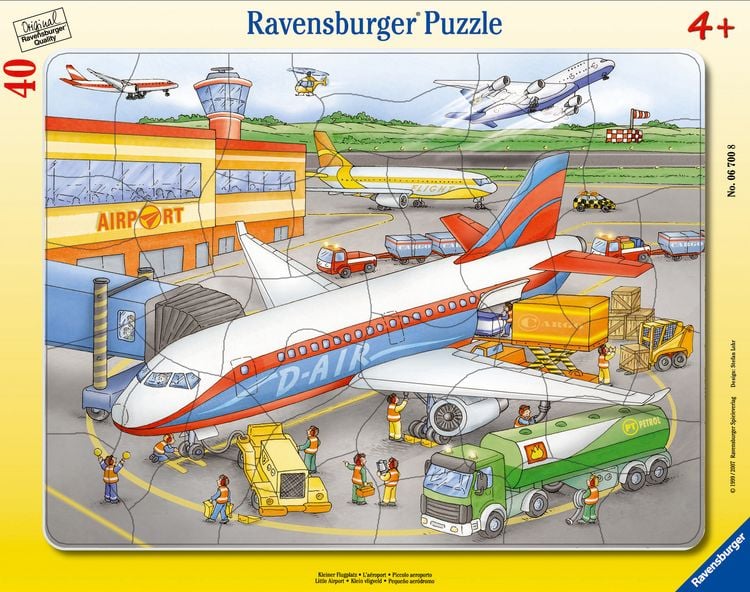 Produktbild: Rahmenpuzzle Ravensburger Kleiner Flugplatz 40 Teile