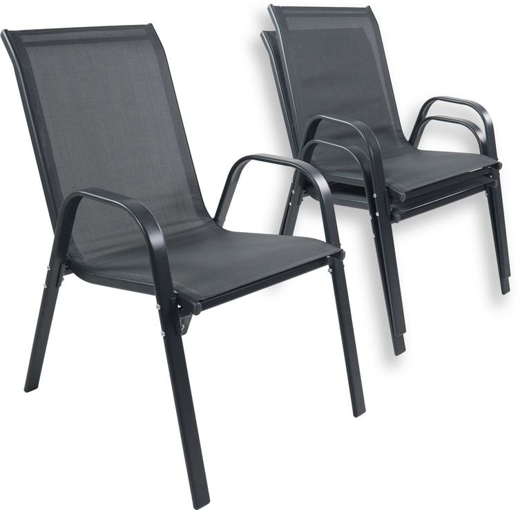 Produktbild: 3tlg Balkonset Gartenm&ouml;bel Stapelst&uuml;hle Set Sonlas