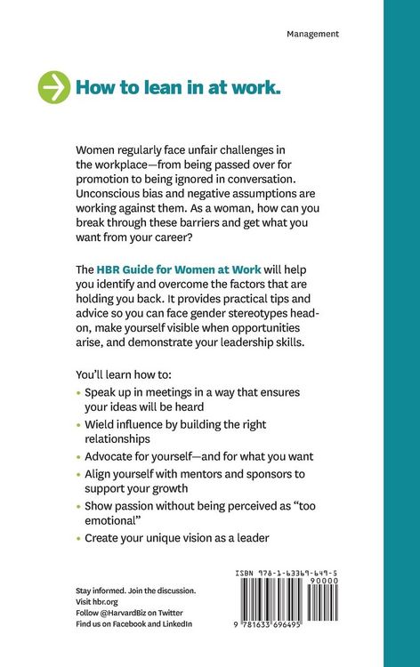 Produktbild: HBR Guide for Women at Work (HBR Guide Series)