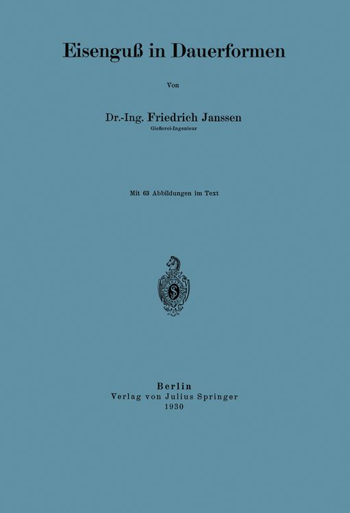 Produktbild: Eisengu&szlig; in Dauerformen