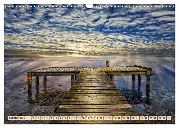 Produktbild: Friesland - Watt und Nordsee (Wandkalender 2026 DIN A3 quer), CALVENDO Monatskalender