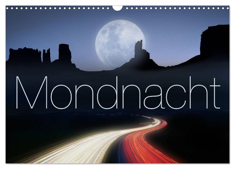 Produktbild: Mondnacht (Wandkalender 2026 DIN A3 quer), CALVENDO Monatskalender