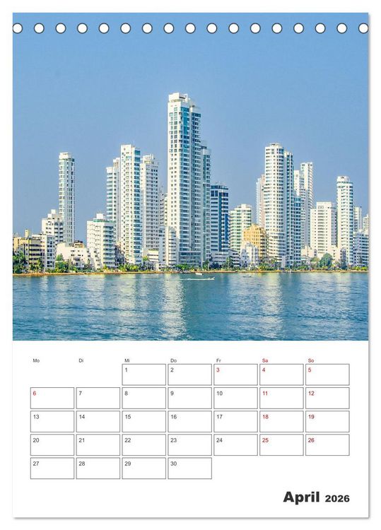Produktbild: Reise durch Mittelamerika - Urlaubsplaner (Tischkalender 2026 DIN A5 hoch), CALVENDO Monatskalender