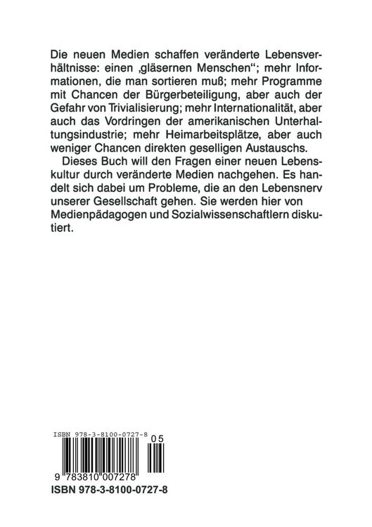 Produktbild: Alte Gesellschaft &mdash; Neue Medien