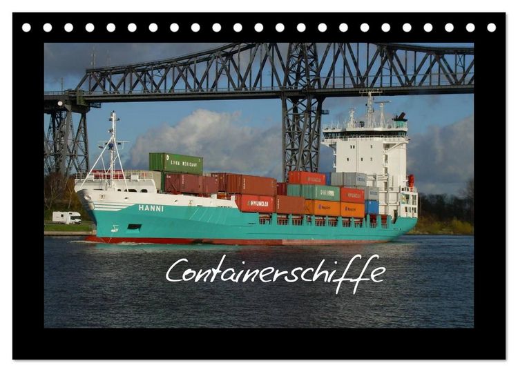 Produktbild: Containerschiffe (Tischkalender 2026 DIN A5 quer), CALVENDO Monatskalender