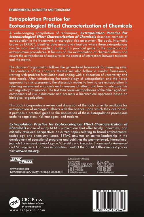 Produktbild: Extrapolation Practice for Ecotoxicological Effect Characterization of Chemicals