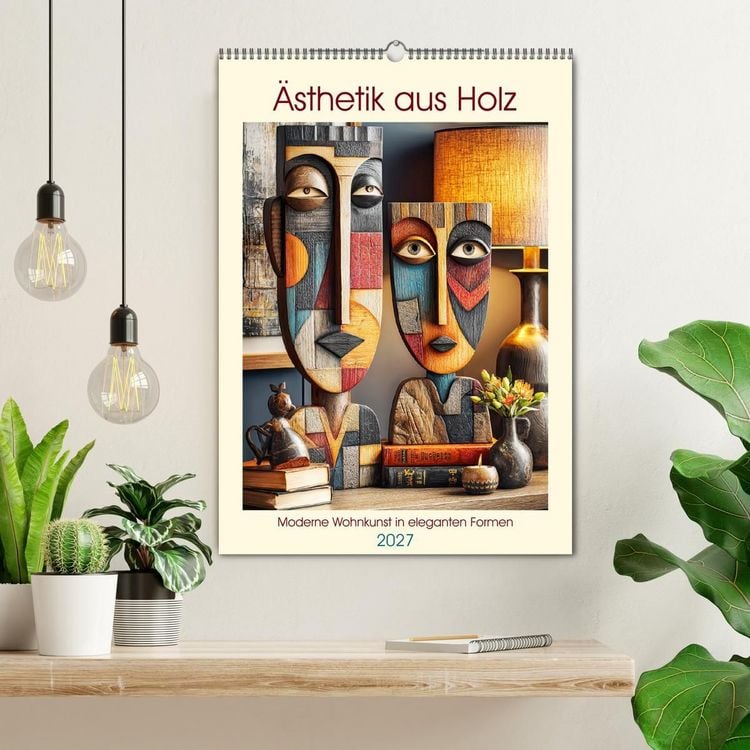 Produktbild: &Auml;sthetik aus Holz. Moderne Wohnkunst in eleganten Formen (Wandkalender 2027 DIN A2 hoch), CALVENDO Monatskalender