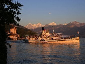Produktbild: CALVENDO Puzzle Thunersee, Berner Oberland, Schweiz | 1000 Teile Lege-Gr&ouml;&szlig;e 64x48cm Foto-Puzzle f&uuml;r gl&uuml;ckliche Stunden