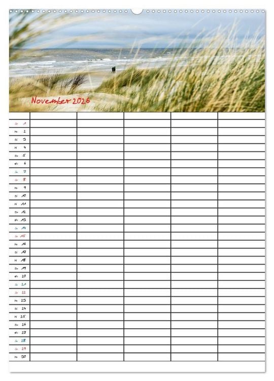 Produktbild: JUIST - DIE NORDSEEINSEL (hochwertiger Premium Wandkalender 2026 DIN A2 hoch), Kunstdruck in Hochglanz