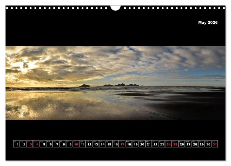 Produktbild: Iceland - Panoramic photographies (Wall Calendar 2026 DIN A3 landscape), CALVENDO 12 Month Wall Calendar