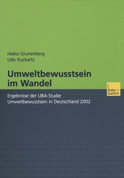 Produktbild: Umweltbewusstsein im Wandel