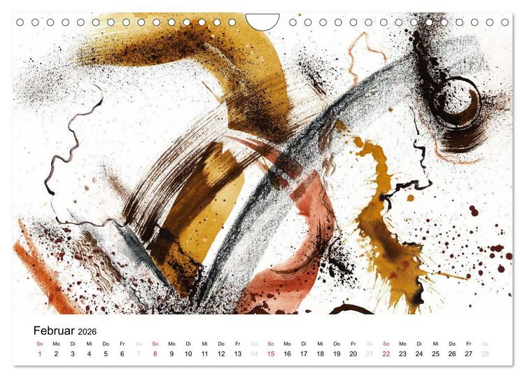 Produktbild: Abstrakte Aquarelle (Wandkalender 2026 DIN A4 quer), CALVENDO Monatskalender