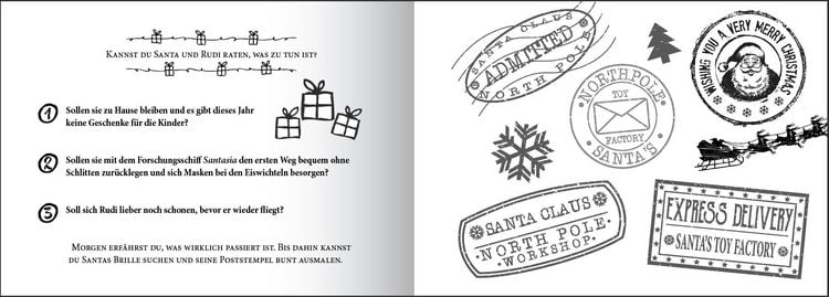 Produktbild: Santa kommt sicher! Der Coronaschutz Adventskalender zum Mitmachen f&uuml;r die ganze