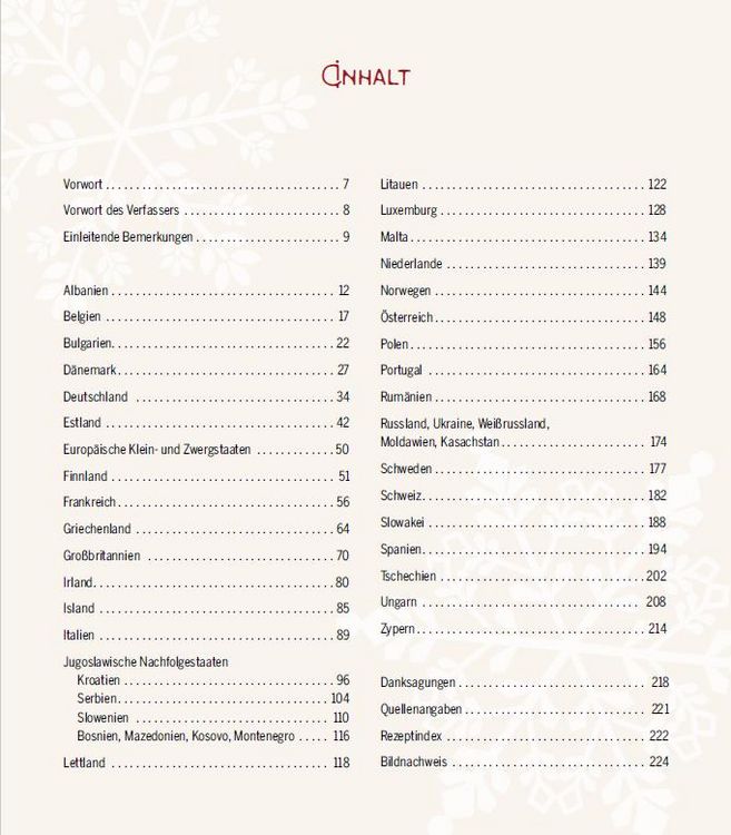 Produktbild: Europ&auml;isches Weihnachtskochbuch