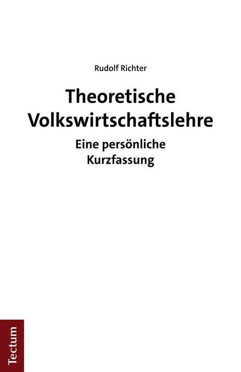 Produktbild: Theoretische Volkswirtschaftslehre