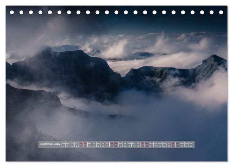 Produktbild: Picturesque Mountain Worlds (Desk Calendar 2026 DIN A5 landscape), CALVENDO 12 Month DeskCalendar
