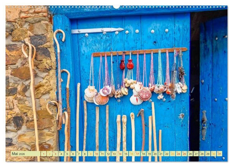 Produktbild: Jakobsweg - pilgern auf dem Camino de Santiago (Wandkalender 2026 DIN A2 quer), CALVENDO Monatskalender