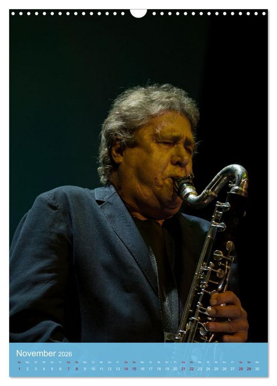 Produktbild: Jazz - Zwischen den T&ouml;nen (Wandkalender 2026 DIN A3 hoch), CALVENDO Monatskalender