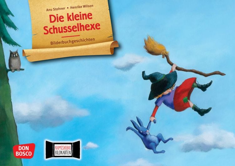 Produktbild: Die kleine Schusselhexe. Kamishibai Bildkartenset