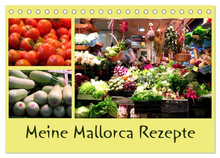 Produktbild: Meine Mallorca Rezepte (Tischkalender 2026 DIN A5 quer), CALVENDO Monatskalender