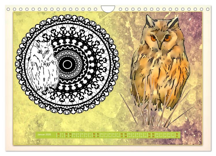 Produktbild: Mandalas 2026 - Beruhigende Momente (Wandkalender 2026 DIN A4 quer), CALVENDO Monatskalender