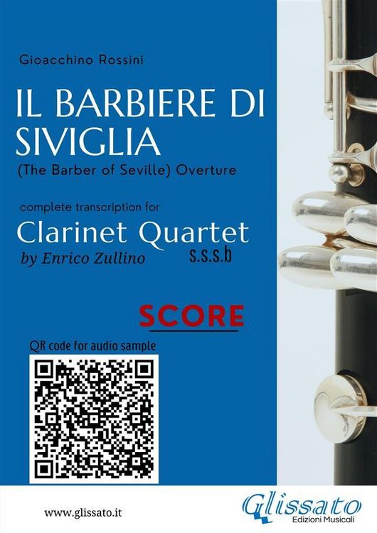 Produktbild: Clarinet Quartet Score of "Il Barbiere di Siviglia"