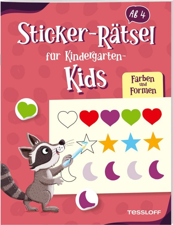 Produktbild: Sticker-R&auml;tsel f&uuml;r Kindergarten-Kids. Farben und Formen