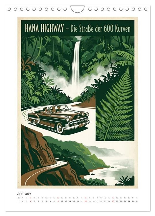 Produktbild: Sehnsucht Hawaii &ndash; Die Aloha Mid-Century Collection (Wandkalender 2027 DIN A4 hoch), CALVENDO Monatskalender