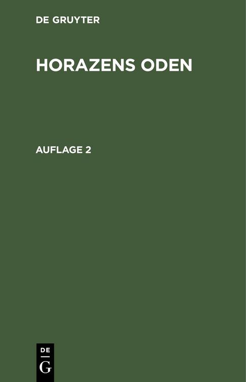 Produktbild: Horazens Oden