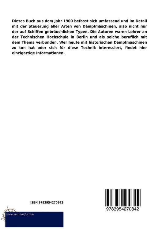 Produktbild: Die Steuerungen der Dampfmaschinen