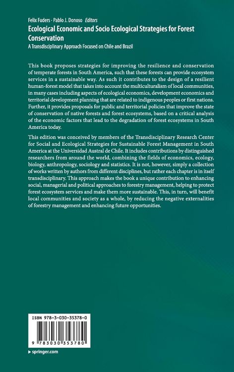 Produktbild: Ecological Economic and Socio Ecological Strategies for Forest Conservation