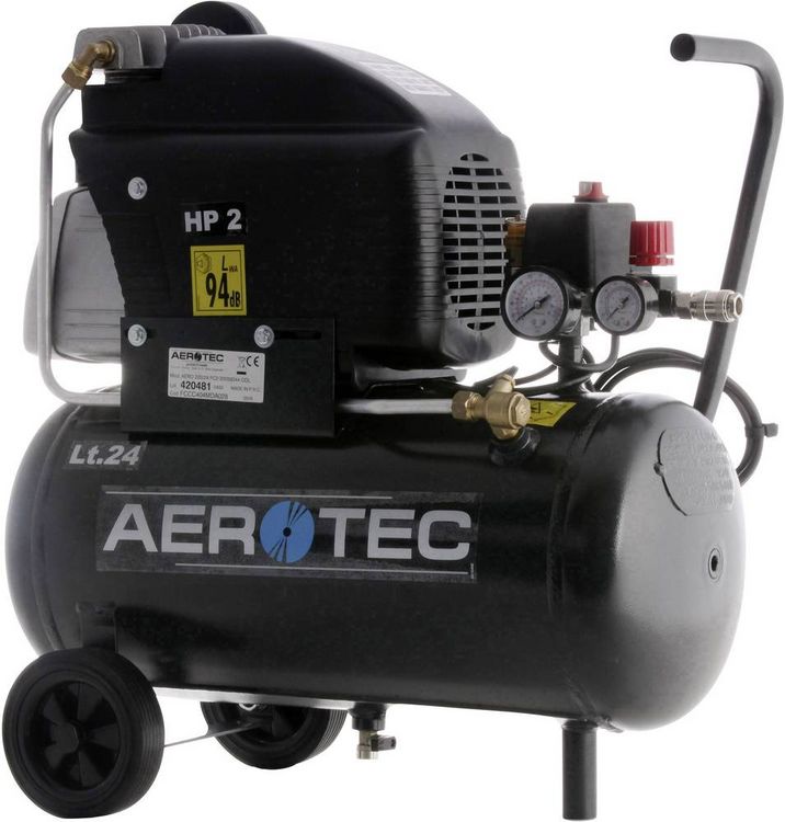 Produktbild: Kompressor Aerotec 220-24 210l/min 8bar 1,5 kW 230 V,50 Hz 24l AEROTEC