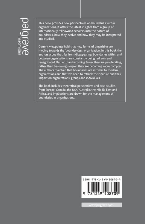 Produktbild: Managing Boundaries in Organizations