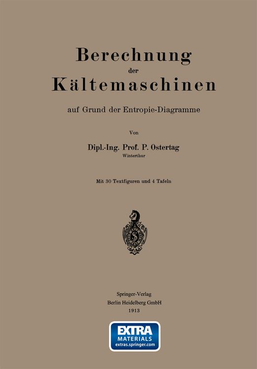 Produktbild: Berechnung der K&auml;ltemaschinen auf Grund der Entropie-Diagramme