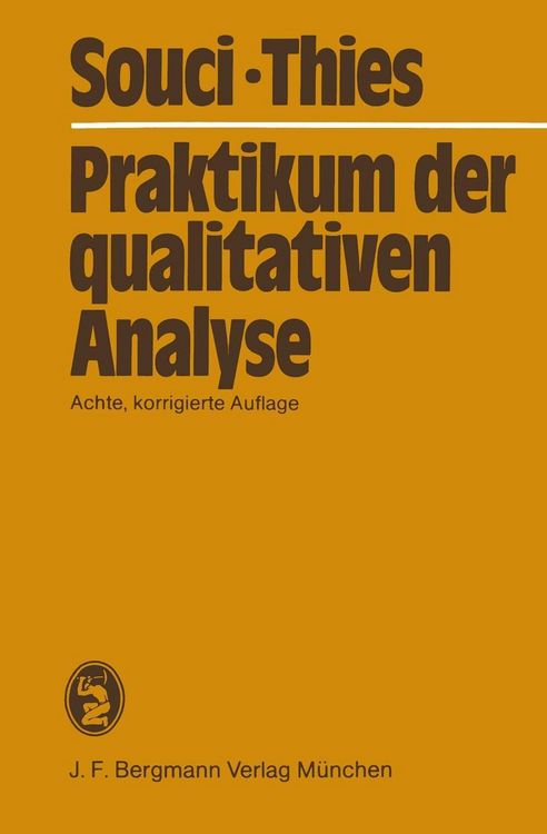 Produktbild: Praktikum der qualitativen Analyse