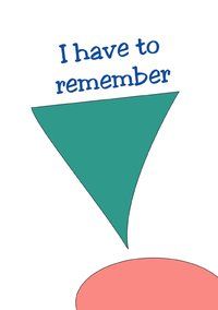 Produktbild: Notebook journal / Diary with numbered pages and table of contents - i have to remember