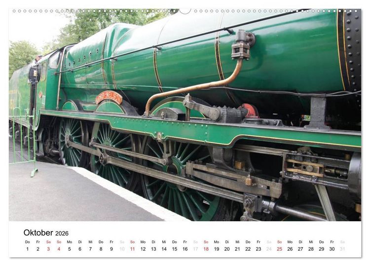 Produktbild: Nostalgische Eisenbahnen Englands (hochwertiger Premium Wandkalender 2026 DIN A2 quer), Kunstdruck in Hochglanz