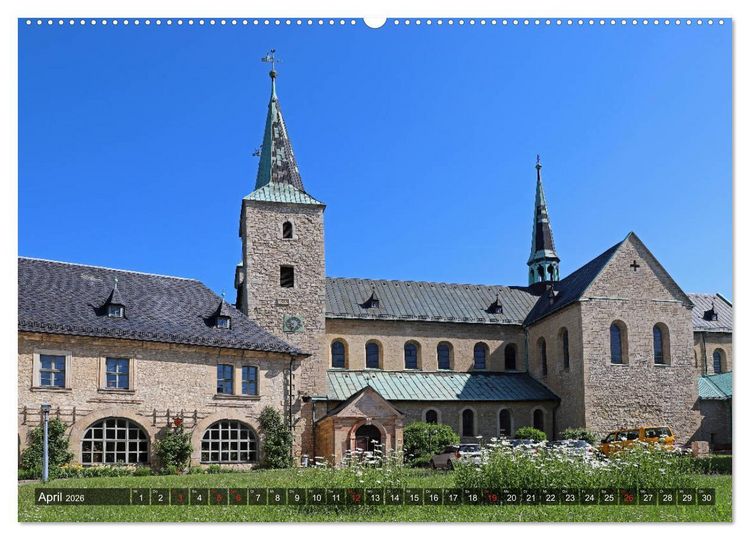 Produktbild: Stra&szlig;e der Romanik im Harz - eine Rundreise von Magdeburg in den Harz (hochwertiger Premium Wandkalender 2026 DIN A2 quer), Kunstdruck in Hochglanz