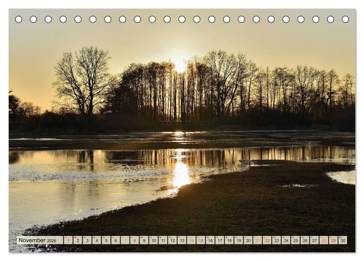 Produktbild: Landschaft an der W&uuml;mme (Tischkalender 2026 DIN A5 quer), CALVENDO Monatskalender
