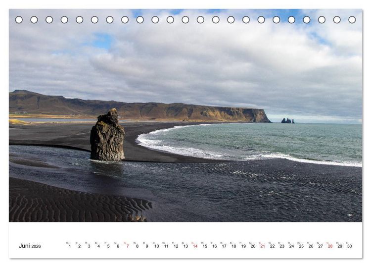 Produktbild: ISLAND Atemberaubende Natur aus Feuer und Eis (Tischkalender 2026 DIN A5 quer), CALVENDO Monatskalender