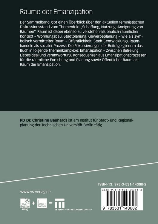 Produktbild: R&auml;ume der Emanzipation