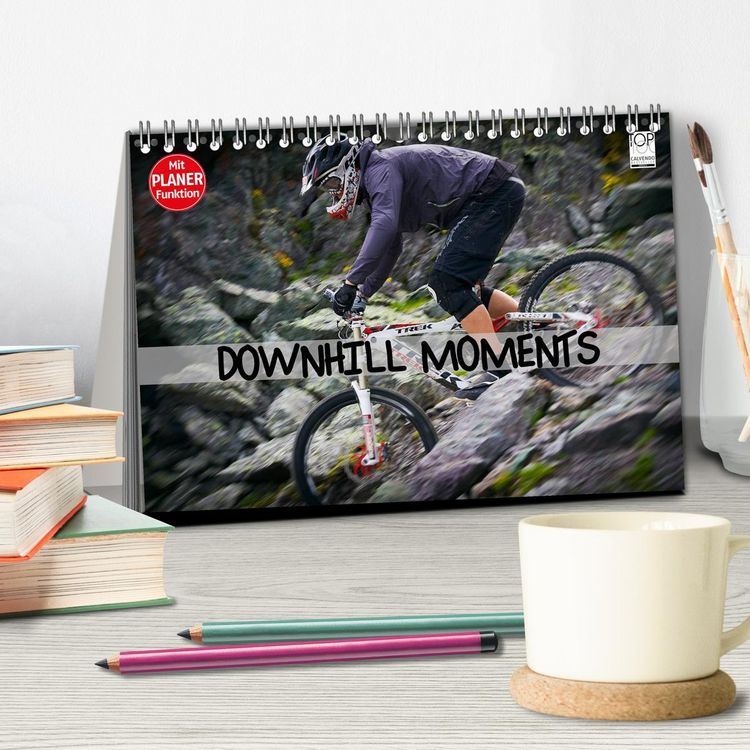 Produktbild: Downhill Moments (Tischkalender 2026 DIN A5 quer), CALVENDO Monatskalender