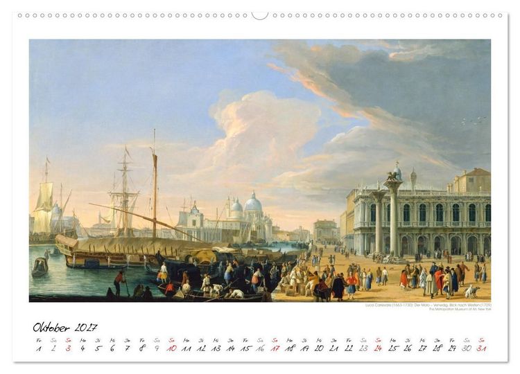 Produktbild: Venedig - Gem&auml;lde aus drei Jahrhunderten. Kunstkalender (hochwertiger Premium Wandkalender 2027 DIN A2 quer), Kunstdruck in Hochglanz