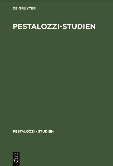Produktbild: Pestalozzi-Studien
