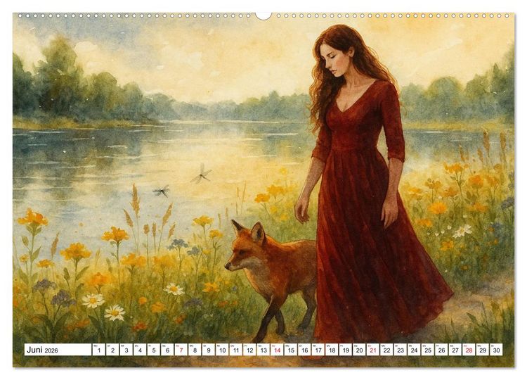 Produktbild: Im Zeichen der G&ouml;ttin (Wandkalender 2026 DIN A2 quer), CALVENDO Monatskalender