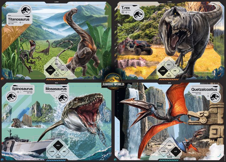 Produktbild: TEAMPUZZLE &ndash; Jurassic World &ndash; 1000 Teile &ndash; Erwachsenenpuzzle f&uuml;r vier Personen