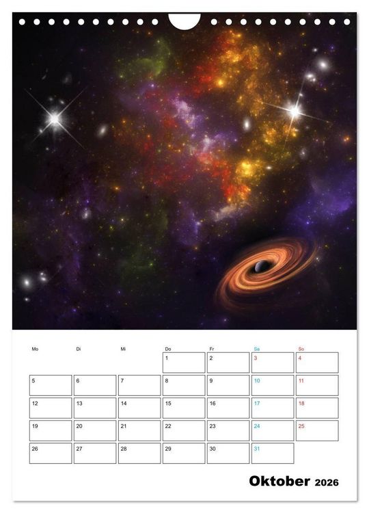 Produktbild: Im Weltraum (Wandkalender 2026 DIN A4 hoch), CALVENDO Monatskalender