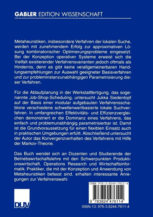 Produktbild: Job-Shop-Scheduling