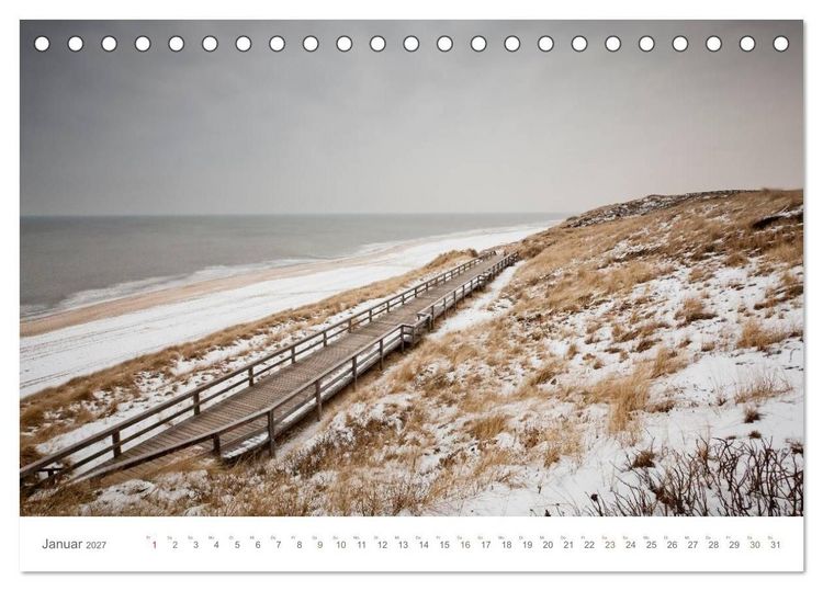 Produktbild: Stege & Wege auf Sylt (Tischkalender 2027 DIN A5 quer), CALVENDO Monatskalender