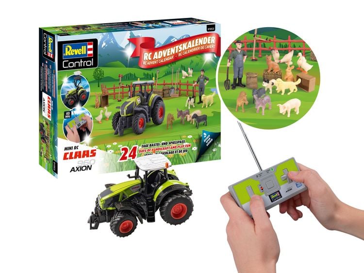 Produktbild: Adventskalender RC Claas Axion 960 Traktor, Revell Control Ferngesteuerter Traktor